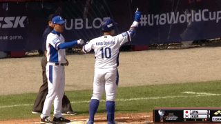 川端(秀岳館)タイムリーを許す【WBSC U-18ワールドカップ スーパーラウンド 韓国戦】