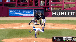 古賀(福岡大大濠)犠牲フライ【WBSC U-18ワールドカップ スーパーラウンド 韓国戦】