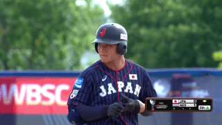 5回表 清宮(早実)ツーベースで出塁も得点ならず【WBSC U-18ワールドカップ オープニングラウンド オランダ戦】