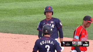 8回表 藤原(大阪桐蔭)タイムリーヒットで追加点【WBSC U-18ワールドカップ オープニングラウンド オランダ戦】