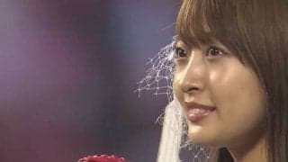 【始球式名場面】白いスカートに輝く笑顔で球場魅了　スパガ渡邉幸愛さんのリベンジ始球式