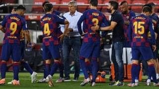 バルセロナ・ダービーで辛勝のセティエン監督「スペースやパス精度がなかった」、ライバルの降格にも言及