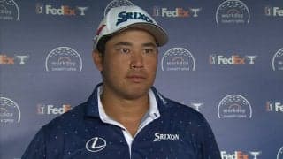 松山英樹「最初にスコアを伸ばせて楽にプレーができた」　2打差3位タイと好発進