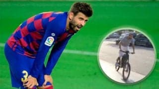 バルセロナDFピケ、試合当日の“自転車通勤”を批判される