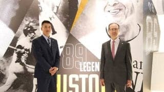 千賀の160キロも体感できる！　7・21オープンの「王貞治ミュージアム」を王会長と城島氏が内覧