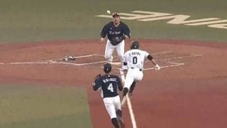 ロッテ荻野の挟殺プレー2戦2勝をファン絶賛「フェイントかけて…マジで天才」