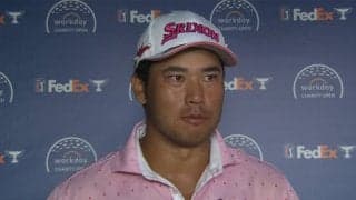 松山英樹「大崩れすることなく伸ばせた」　2度の中断も「68」を記録