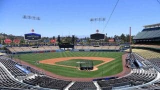 【MLB】ドジャースの“秘密兵器”は球団職員!?　紅白戦ノーバウンド補殺にファン「契約を」