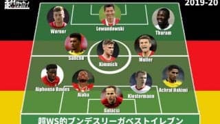 【2019-20ブンデスリーガベストイレブン】8連覇のバイエルンから5選手を選出！