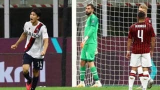 冨安がミラン相手に左足ミドルのファインゴールでセリエA初弾！ 試合はミランが完勝《セリエA》