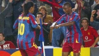  “黒豹”エトーが頭、左足、右足とすべてを使ってハットトリック【ハットトリック・ヒーローズ】