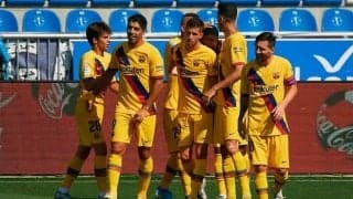 バルサがうっ憤晴らす大勝 14試合ぶり5ゴールでチャンピオンズへ