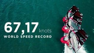 3人乗りウインドサーフィンがスピード世界新記録を達成か？
