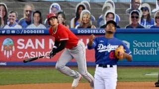 【MLB】大谷翔平は3打数無安打で快音響かず　対外試合初出場も2度の見逃し三振