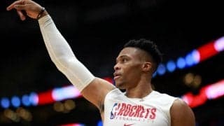 ウェストブルックが開催地でチーム練習に合流「フロアに戻ることができて感謝してる」