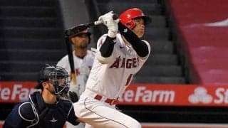 大谷翔平、2戦連発の2号3ランは169キロ弾丸アーチ　MLB公式も称賛「ヒートアップ中！」
