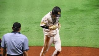 鷹・柳田、月間得点のプロ野球タイ記録　3回に栗原の適時打で生還し7月32得点目