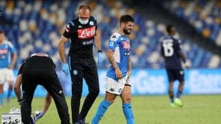 インシーニェ、CLバルセロナ戦の出場に暗雲…最終節ラツィオ戦で負傷交代