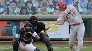 【MLB】大谷翔平、右前腕筋損傷で2試合ぶり欠場　チームはトラウト＆プホルス弾で快勝