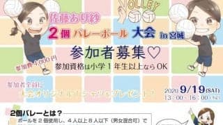 ｢佐藤あり紗 2個バレー大会｣参加者募集中