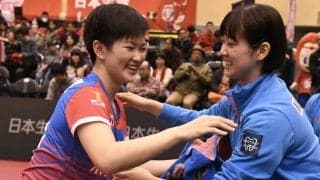 グランドファイナルダブルス優勝の長﨑美柚・木原美悠、Tリーグ3季目の意気込み語る