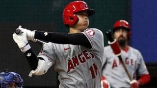 【MLB】大谷翔平、右打席上ボール球の“悪球打ち二塁打”　米データ分析者は「感心」