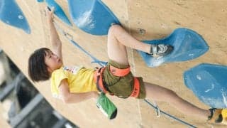 森秋彩「クライミングが好きなことを再発見できた」 リードジャパンカップ2020