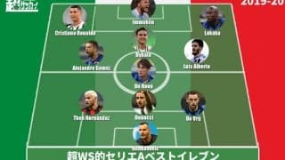 【2019-20セリエAベストイレブン】上位4強から満遍なく選出！