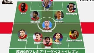 【2019-20プレミアリーグベストイレブン】新王者リバプールから最多7人！