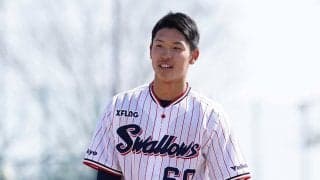 ヤクルトのドラ6武岡、巨人菅野からプロ初打席初安打！　俊足生かし二塁内野安打