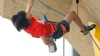 森秋彩「また感動してもらえるような登りがしたい」 リードジャパンカップ2020