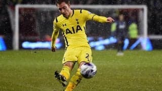 敢えてのファーサイド！雨中のエリクセンが予想外の高精度ショット【ビューティフル・フリーキック】