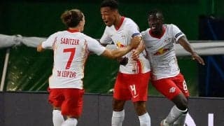 終盤のアダムス弾でライプツィヒがアトレティコを撃破！クラブ史上初の4強入りを決める《CL》