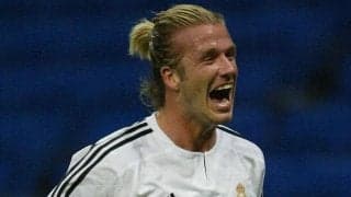 “怪物”ロナウドがアシスト！ベッカムが銀河系軍団の一員として決めたレアル初ゴール！【ファースト・ゴールズ】