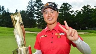 笹生優花は緊張しながらも「自分のプレーに集中していた」　プロ2戦目にしてツアー初V