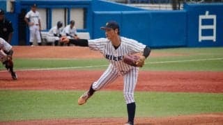 中﨑響介が6回無失点の好投！立大が5対0を完封リレーで下し、法大の全勝優勝を阻止！【8/17 春季東京六大学野球 立教大学vs法政大学】