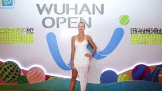 若い頃のメリル・ストリープ似と紹介されたテニス美女。「本当に！？」と本人も反応