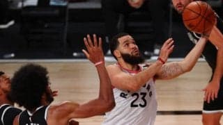 NBAプレーオフが開幕、昨季王者のラプターズはネッツを大差で破る