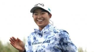 渋野日向子、全英へ公式会見　海外メディアの前で笑顔「めちゃくちゃ元気です（笑）」