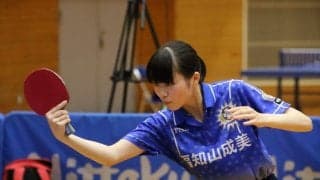 【高校卓球】無観客×ライブ配信の“京都モデル”　高3・大槻愛花（福知山成美）が女子単V