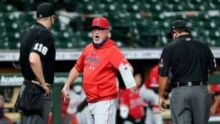 【MLB】大谷翔平、“誤審”で見逃し三振？　猛抗議の指揮官が退場処分