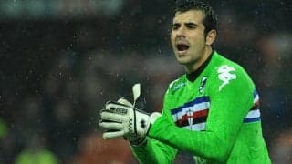 サンプGKクルチがエトーの地を這うようなシュートを指先でセーブ！【アンビリーバブル・セーブス】