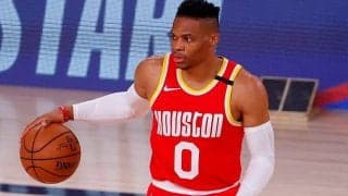 右足大腿四頭筋を痛めてプレーオフ全休中のラッセル・ウェストブルックが第5戦も欠場