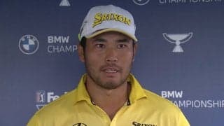 松山英樹が単独首位発進　バーディ締めの20mパットは「入ってビックリ」