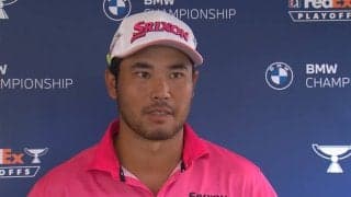 松山英樹は1打差3位で決勝へ　「視界から消えるような球は3回だけ」とショットに手応え