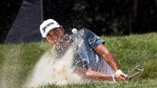 松山がねじ込んだ！　バンカーからのチップインイーグルに米興奮「年間最高ショット！」