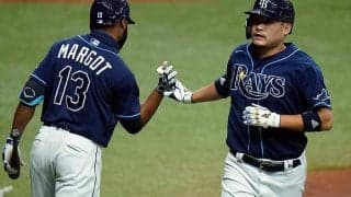 【MLB】筒香嘉智、3試合ぶり一発は先制6号ソロ　飛距離123Mでバックスクリーン左へ