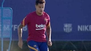 コウチーニョが休暇を切り上げバルサに合流、個人トレーニング開始