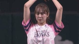 HKT48・坂口理子さんが“コロコロ始球式”　地元福岡で大役務め自己採点は「42点」