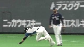 「本塁打に近い一塁打」　ハム中田が見せた摩訶不思議の“フェンス直撃単打”